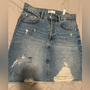 Zara denim skirt